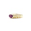 Ring Ribbed .80ct Ruby 14ky Sz5.5 3.1g 225080040