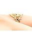 Ring Vintage Filigree heart 14ky Sz6 2.1g 225072046