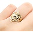 Ring Vintage Filigree heart 14ky Sz6 2.1g 225072046