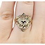 Ring Vintage Filigree heart 14ky Sz6 2.1g 225072046