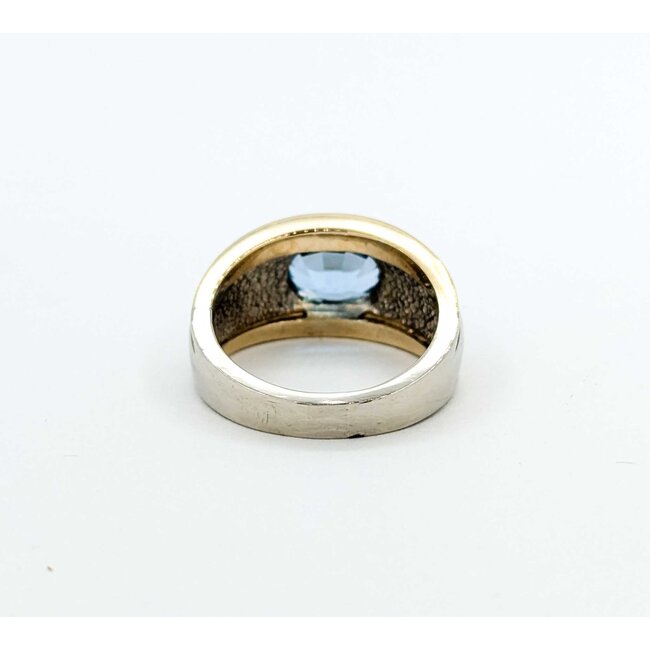 Ring 2.30ct Swiss Blue Topaz 14ktt Sz6 8.9g 225080041