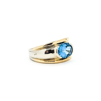 Ring 2.30ct Swiss Blue Topaz 14ktt Sz6 8.9g 225080041