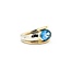 Ring 2.30ct Swiss Blue Topaz 14ktt Sz6 8.9g 225080041