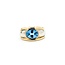 Ring 2.30ct Swiss Blue Topaz 14ktt Sz6 8.9g 225080041