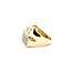 Ring Crossover .50ctw Round Diamonds 14ky Sz6 6.5g 225080045