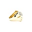 Ring Crossover .50ctw Round Diamonds 14ky Sz6 6.5g 225080045