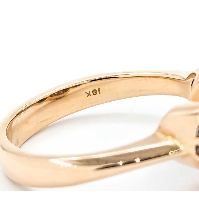 Ring Floral .50ctw Round Diamonds 18kr Sz6 7.0g 225080056