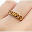 Ring 5 Stone 1.00ctw Citrine 14ky Sz6 2.0g 225080059