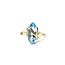 Ring 3.50ct Blue Topaz 14ky Sz5.5 3.33g 225080060