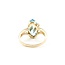 Ring 3.50ct Blue Topaz 14ky Sz5.5 3.33g 225080060
