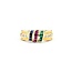 Ring .08ctw Round Diamond .15ctw Blue/Red Ruby/Sapphire .08ctw Emerald 18ky Sz7 3.80g 225080081