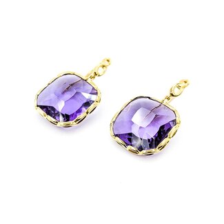 Earrings Roberto Coin 43ctw Purple Amethyst 18ky 35x20.5mm 12.81g 225080080