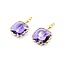 Earrings Roberto Coin 43ctw Purple Amethyst 18ky 35x20.5mm 12.81g 225080080