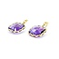 Earrings Roberto Coin 43ctw Purple Amethyst 18ky 35x20.5mm 12.81g 225080080