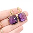 Earrings Roberto Coin 43ctw Purple Amethyst 18ky 35x20.5mm 12.81g 225080080