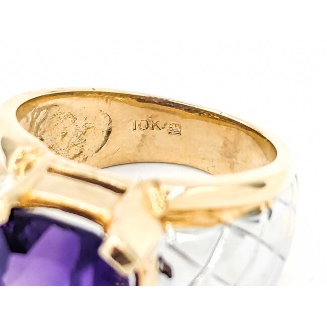 Ring 8.50ct Purple Amethyst 10ktt Sz6 10.0g 225080048