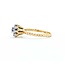 Ring Vintage Cluster .08ctw Round Diamonds .09ct Sapphire 10ky Sz6.5 1.8g 225080024