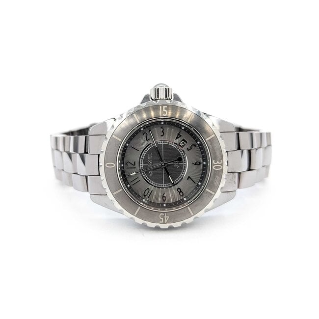 Watch Chanel J12 OM76456 Grey 34mm Ceramic 6.5" Watch Only 225086608