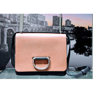 Handbag Burberry D-Ring Brown & Black Grained Leather 125095007