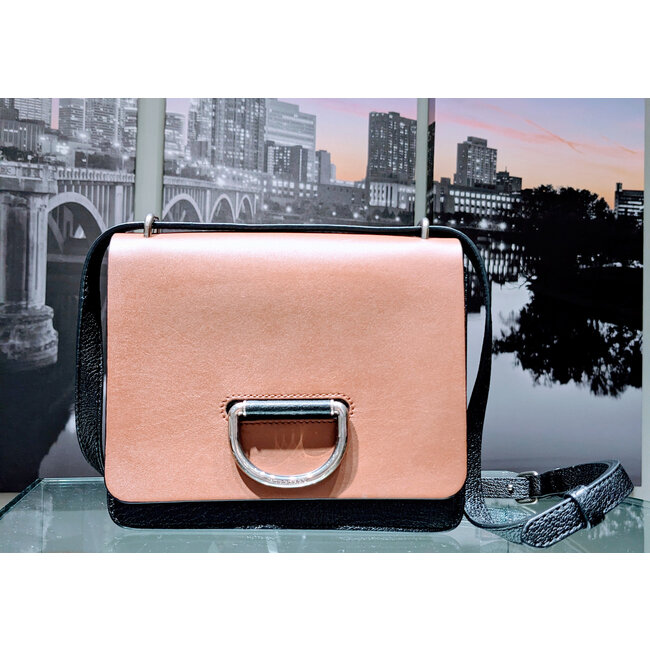 Handbag Burberry D-Ring Brown & Black Grained Leather 125095007