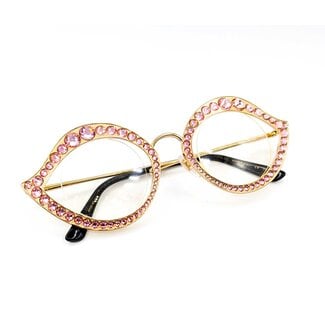 Sunglasses Gucci Cat Eye Pink Rhinestone GG0046S 125095001