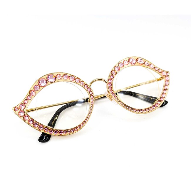 Sunglasses Gucci Cat Eye Pink Rhinestone GG0046S 125095001