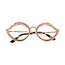 Sunglasses Gucci Cat Eye Pink Rhinestone GG0046S 125095001