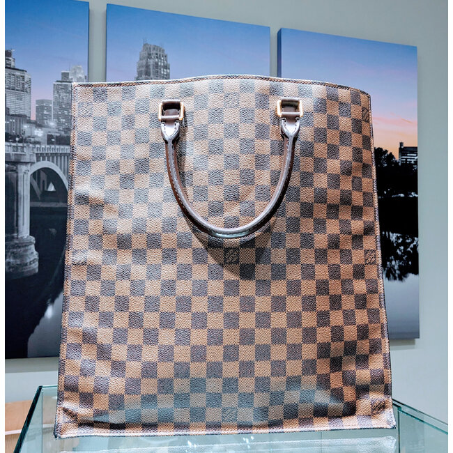 Handbag Louis Vuitton Sac Plat GM Damier N51140 125095016