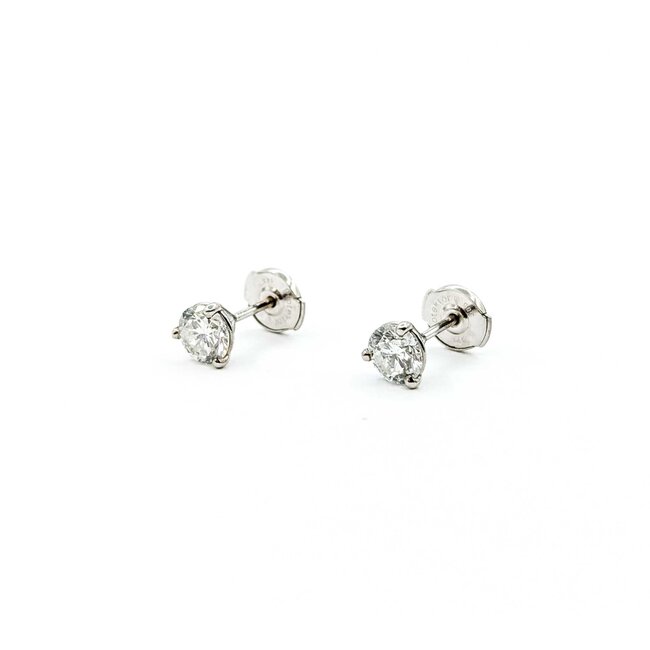 Earrings 1.2ctw Round Diamonds 14kw 1.2g 225080084