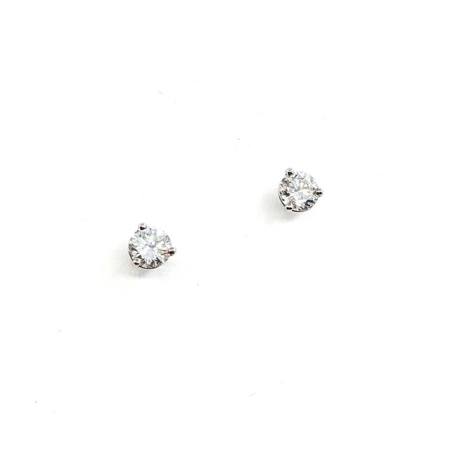 Earrings 1.2ctw Round Diamonds 14kw 1.2g 225080084