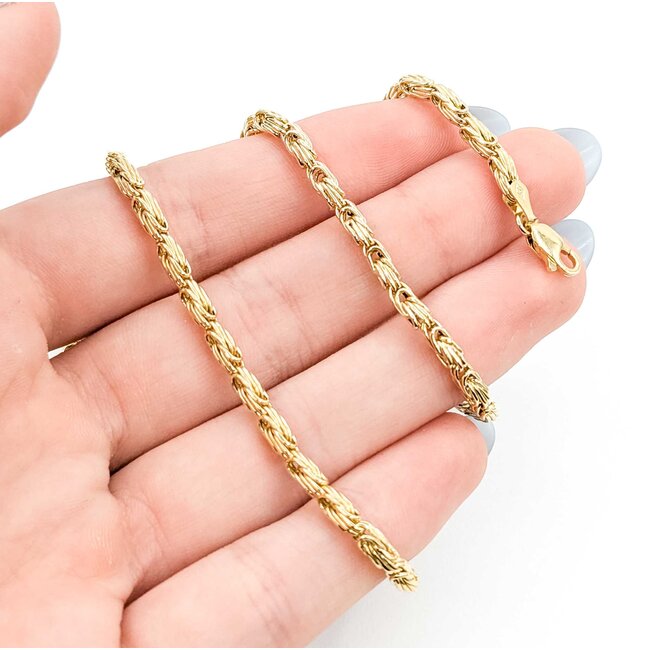 Necklace Fancy Link 14Ky 18" 8.9g 225072050