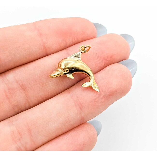 Pendant Dolphin 14ky 19.75x17 4.87g 225072053
