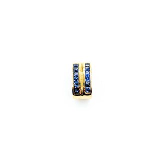 Pendant .36ctw Blue Sapphire 18ky 11.5x5.5mm 2.18g 225080062