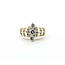 Ring Cluster .75ctw Round Diamonds 10ky 6mm Sz4.5 4.61g 225080021