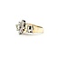 Ring Cluster .75ctw Round Diamonds 10ky 6mm Sz4.5 4.61g 225080021