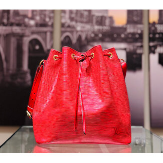 Handbag Louis Vuitton Noe Petite Epi Red 125095020
