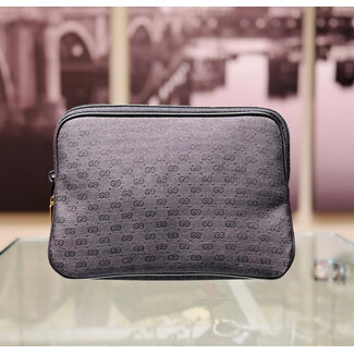 Handbag Gucci Clutch GG Canvas Black 125095023