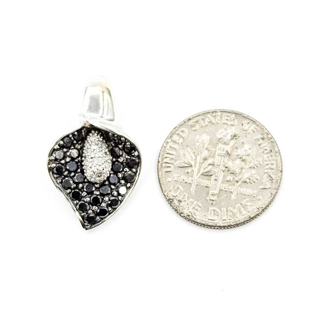 Pendant .50ctw Round Diamonds 14kw 23x12mm 3.26g 225080073