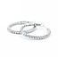 Earrings Hoops Inside Out 1.05ctw Round Diamonds 18kw 2.3mm 1" 7.2g 125080028