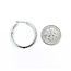 Earrings Hoops Inside Out 1.05ctw Round Diamonds 18kw 2.3mm 1" 7.2g 125080028