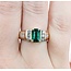 Ring .75ctw Princess Diamonds 1.51ct Emerald 14ky sz6.5 124030242