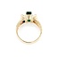 Ring .75ctw Princess Diamonds 1.51ct Emerald 14ky sz6.5 124030242