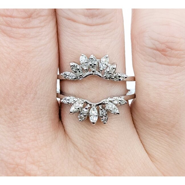 Ring Wrap .33ctw Single Cut Diamonds 14kw Sz8.5 225080039