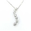 Pendant w/Chain 7 Stone Journey 1.00ctw Round Diamonds 14ky 25x6.5mm 18" 4.42g 225090013