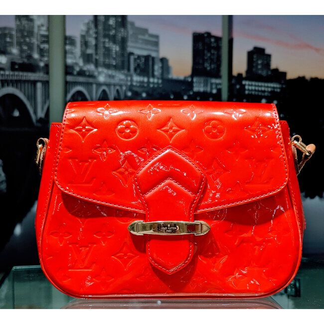 Handbag Louis Vuitton Bell Flower Red Vernis M91728 125095049