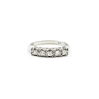 Ring 5 Stone .15ctw Single Cut Diamonds 14kw Sz6 2.4g 225080046
