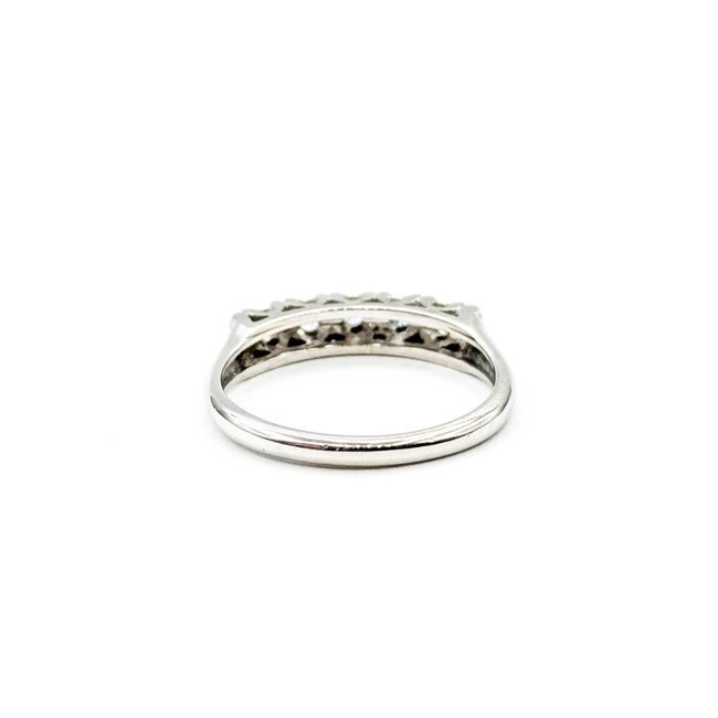 Ring 5 Stone .15ctw Single Cut Diamonds 14kw Sz6 2.4g 225080046