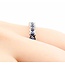 Ring Eternity 1.0ctw Blue Sapphire 14kw Sz6 3.2g 225080058