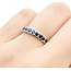 Ring Eternity 1.0ctw Blue Sapphire 14kw Sz6 3.2g 225080058