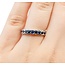 Ring Eternity 1.0ctw Blue Sapphire 14kw Sz6 3.2g 225080058